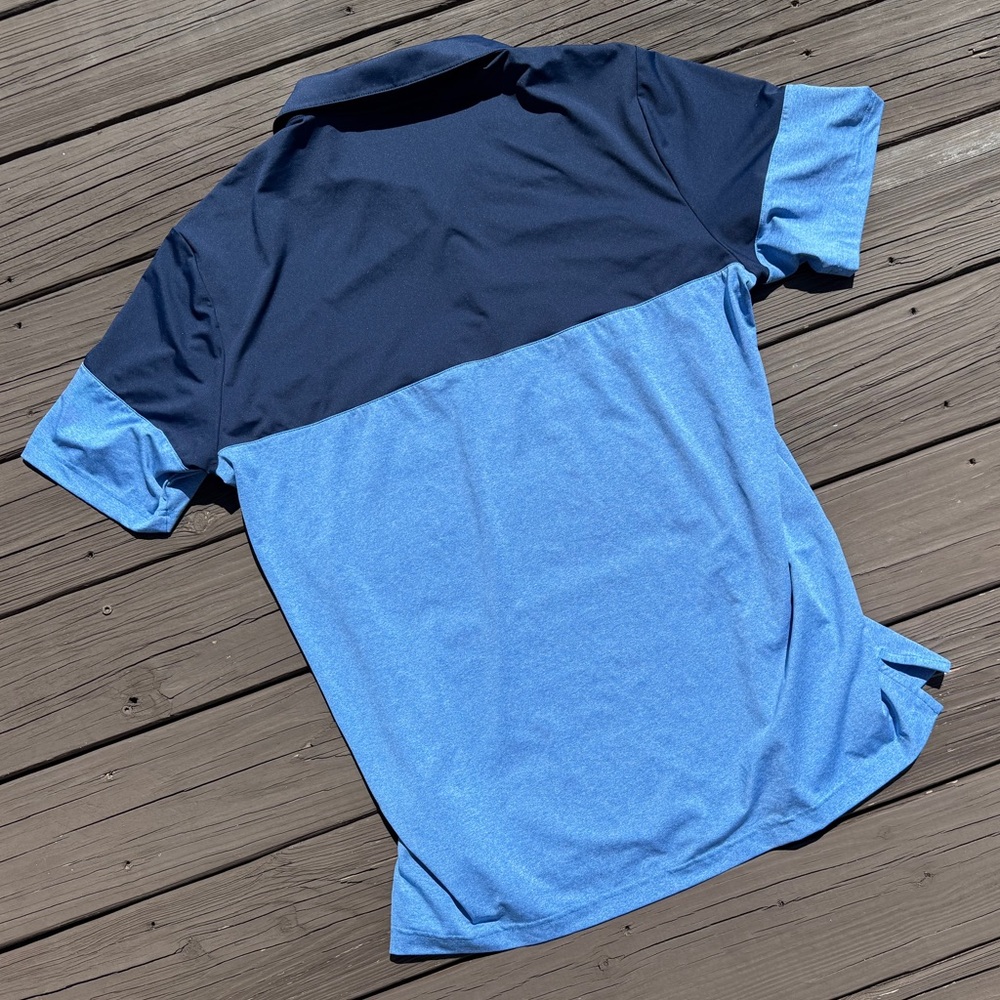 Adidas Men's Two-Tone Blue Polo Shirt - Size XL - Picture 12 of 15